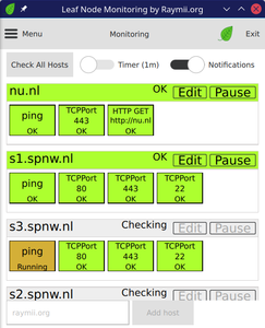 leaf node monitoring