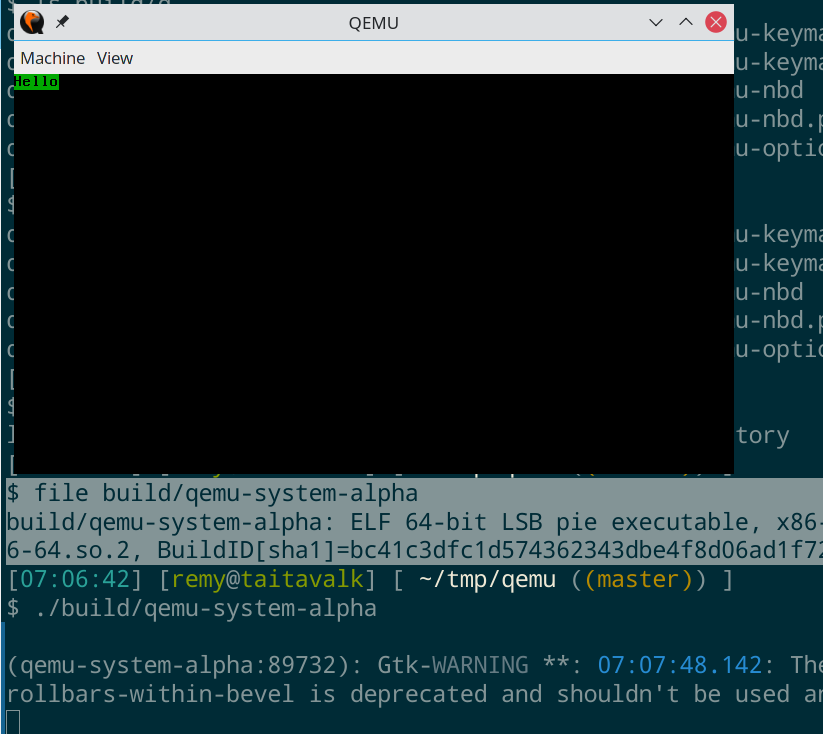 screenshot qemu