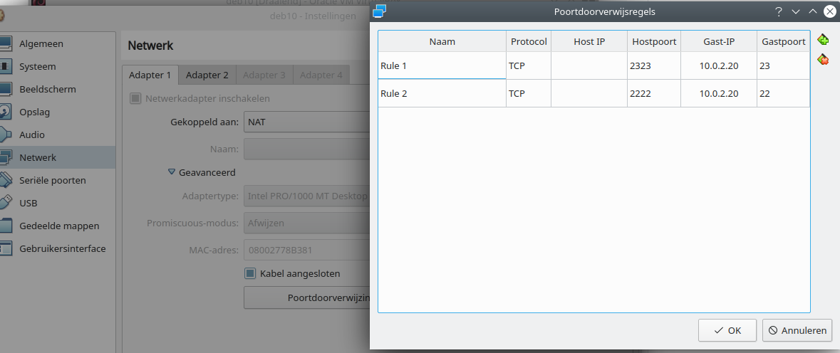 virtualbox port forward